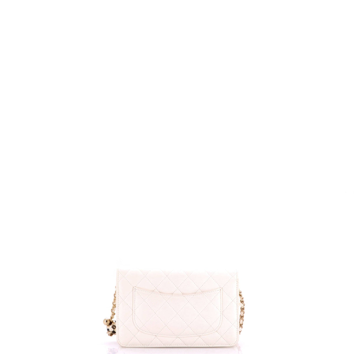 Pearl Crush Wallet on Chain Quilted Lambskin with Enamel