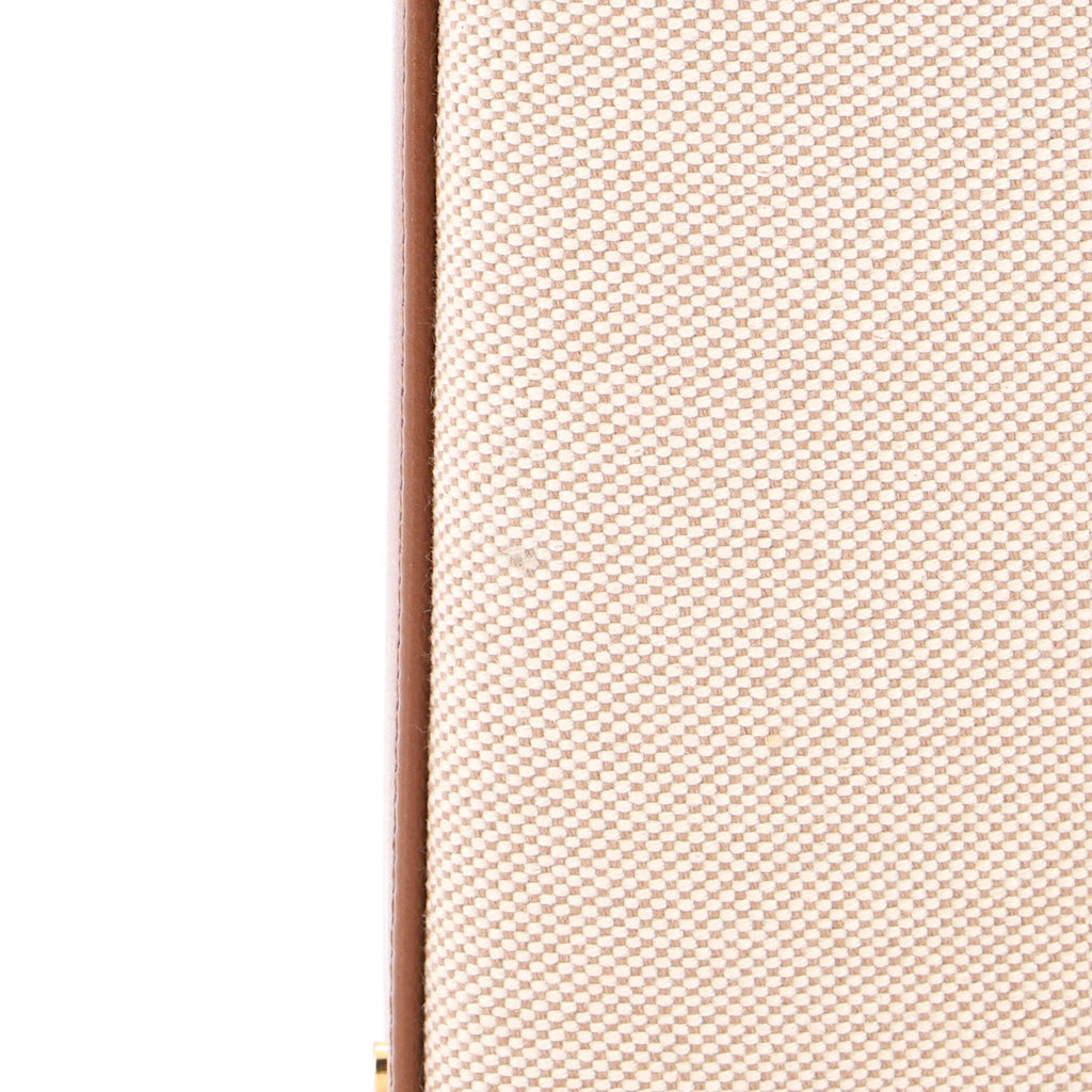 Cassandra Top Handle Bag Canvas with Leather Medium