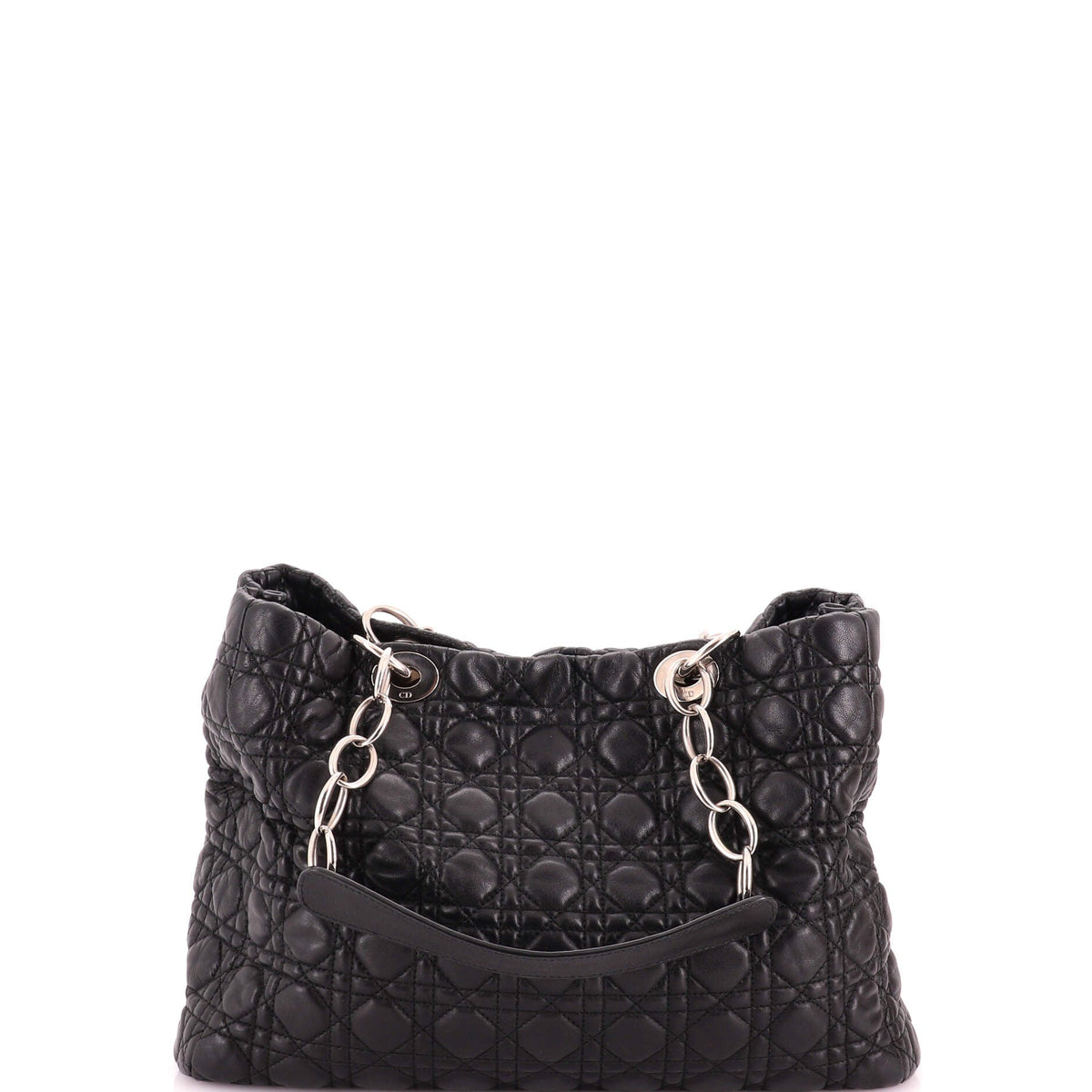 Soft Chain Tote Cannage Quilt Lambskin Large