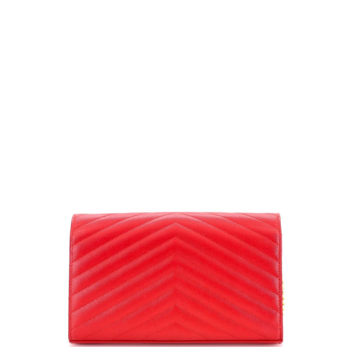 Classic Monogram Wallet on Chain Matelasse Chevron Leather Medium