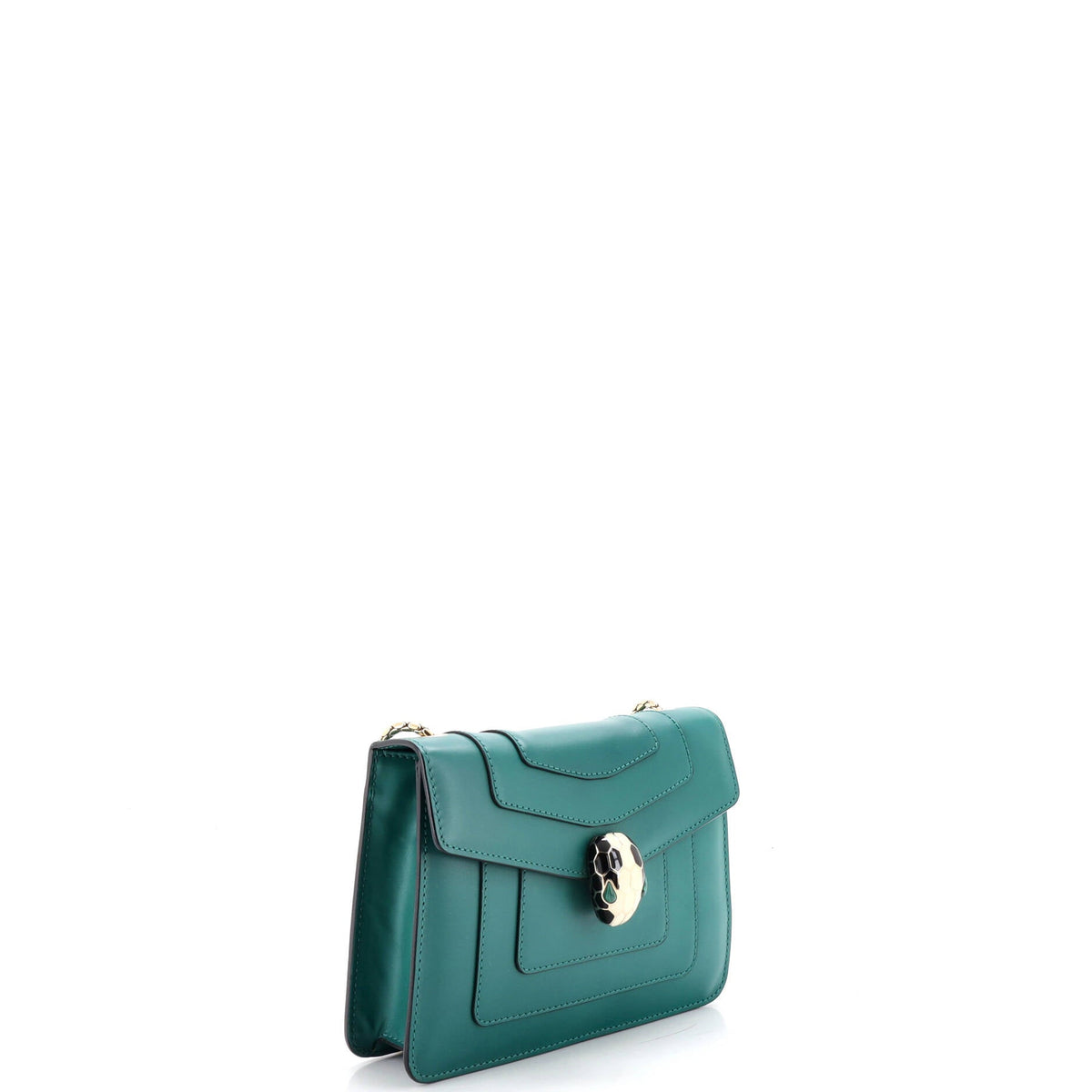 Serpenti Forever Square Shoulder Bag Leather Small