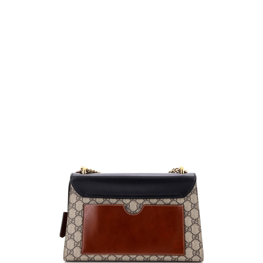 Padlock Shoulder Bag GG Coated Canvas and Leather Medium
