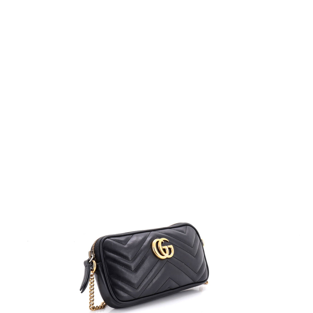 GG Marmont Chain Crossbody Bag Matelasse Leather Mini