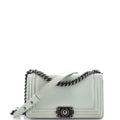 Reverso Boy Flap Bag Glazed Calfskin Old Medium