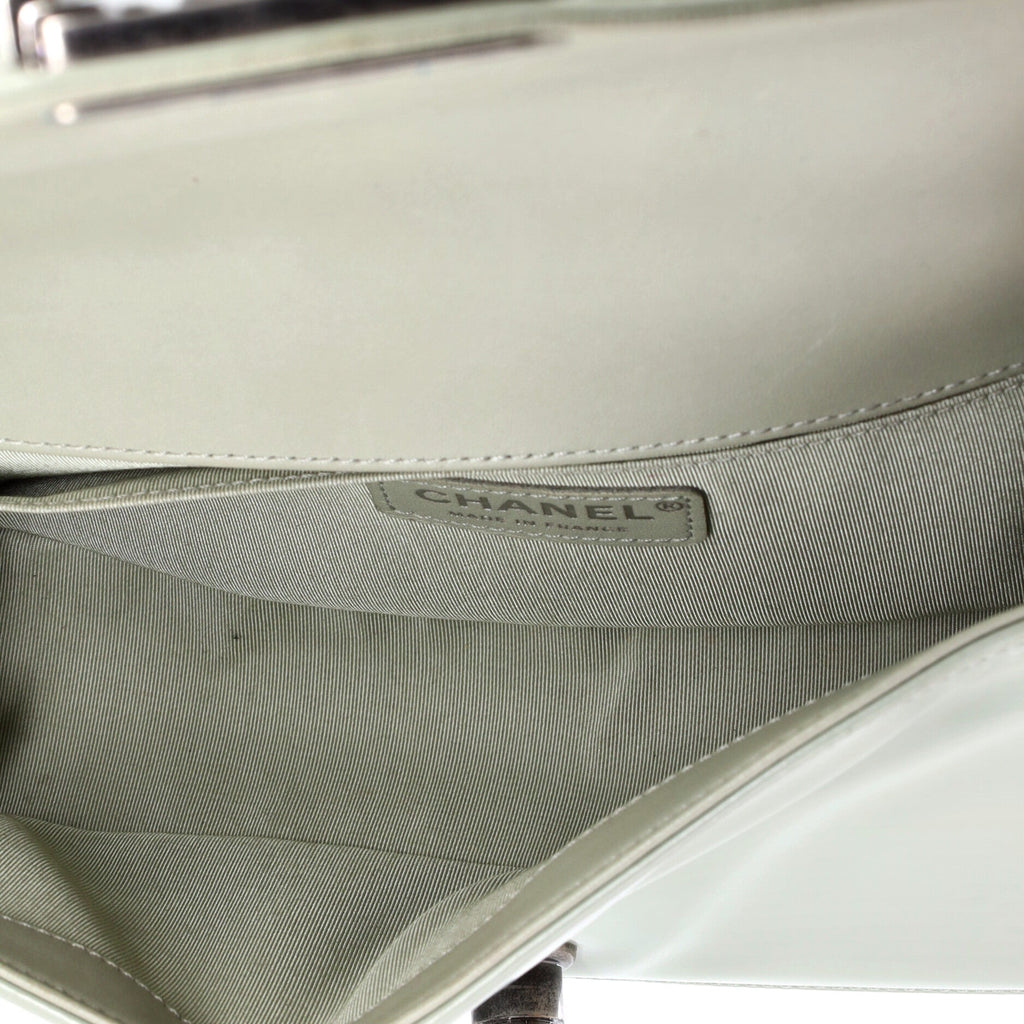 Reverso Boy Flap Bag Glazed Calfskin Old Medium