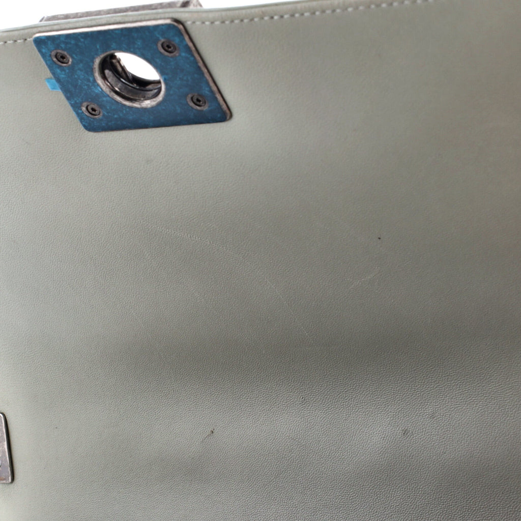 Reverso Boy Flap Bag Glazed Calfskin Old Medium