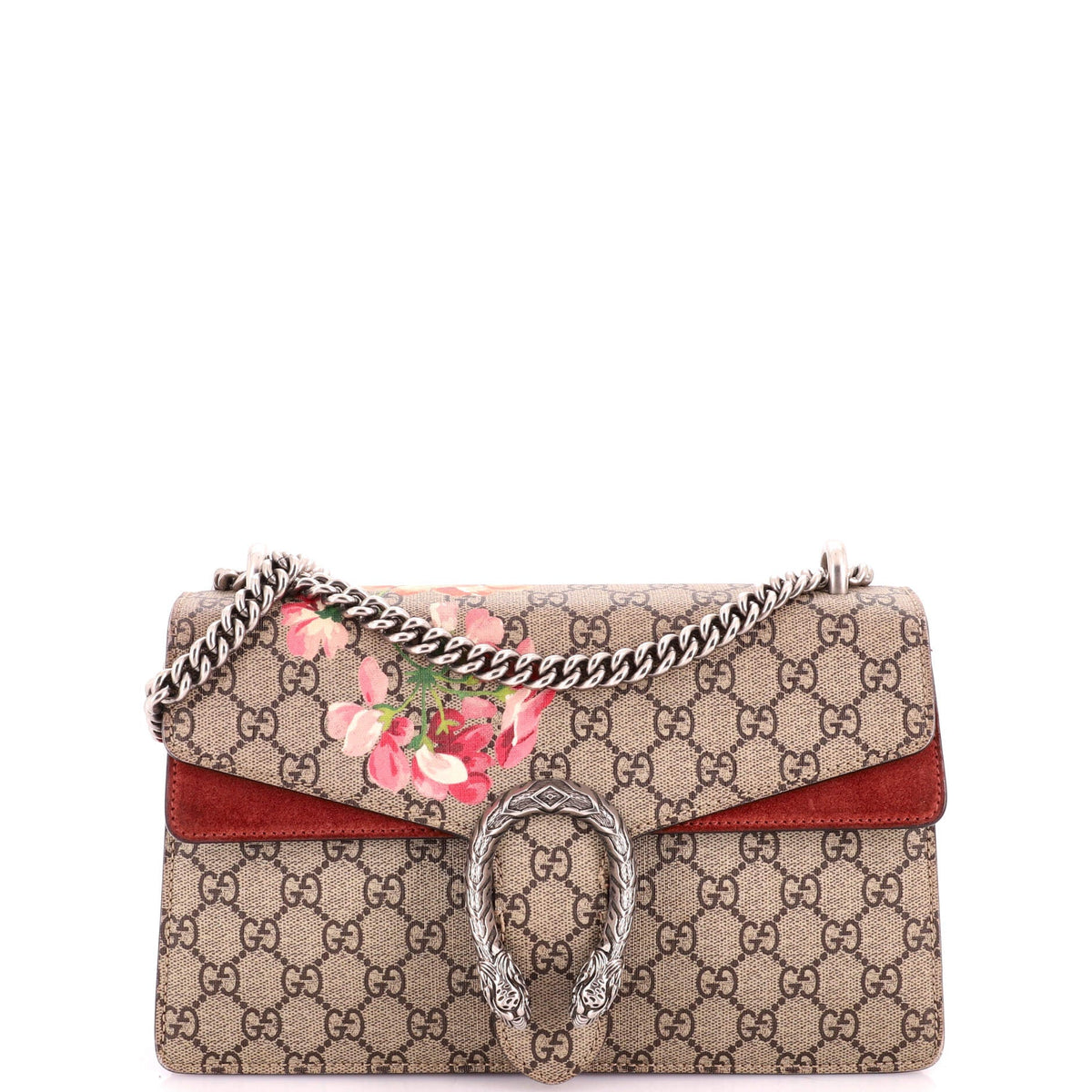 Dionysus Bag Blooms Print GG Coated Canvas Small