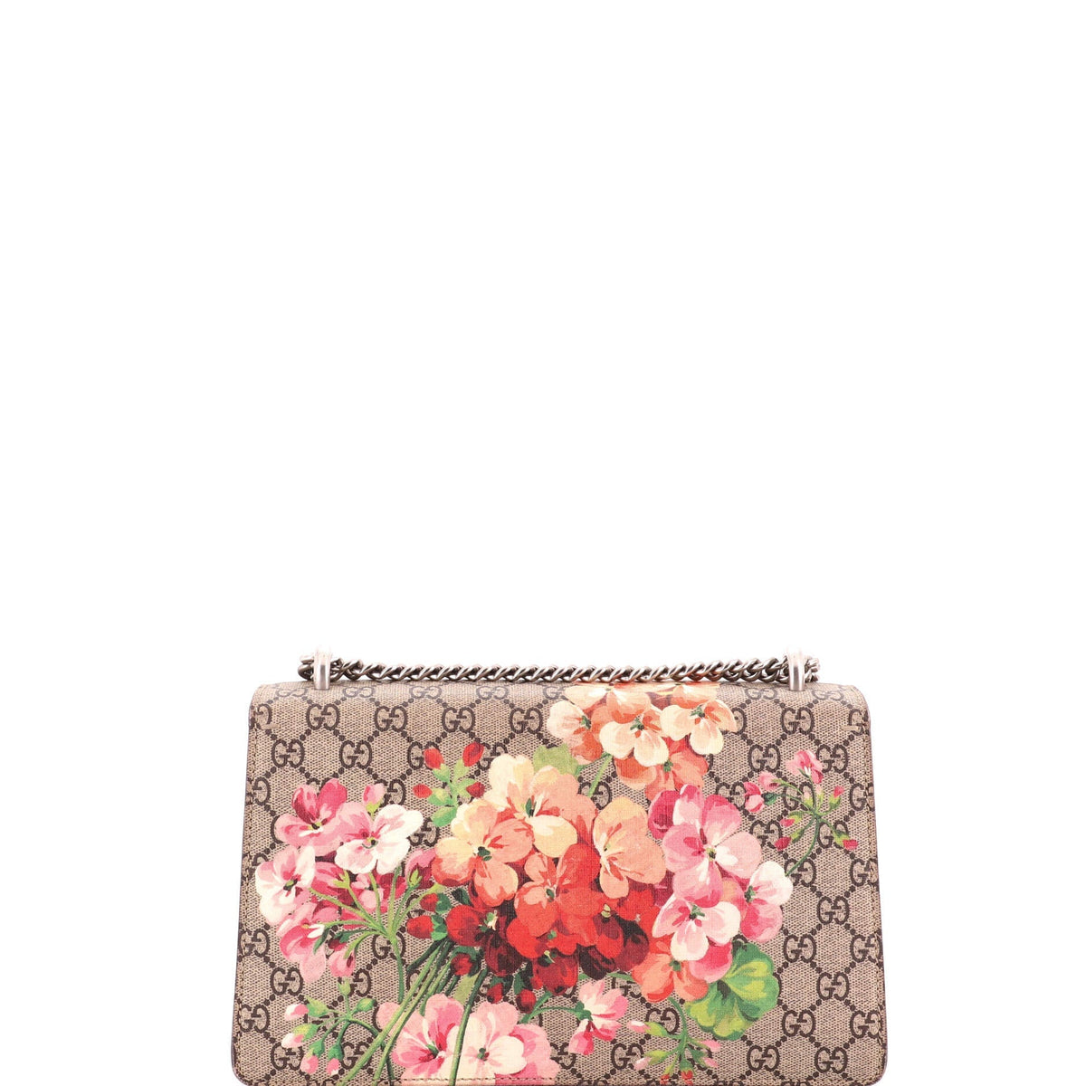 Dionysus Bag Blooms Print GG Coated Canvas Small