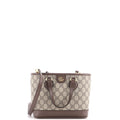 Ophidia Top Handle Shopping Tote GG Coated Canvas and Leather Mini