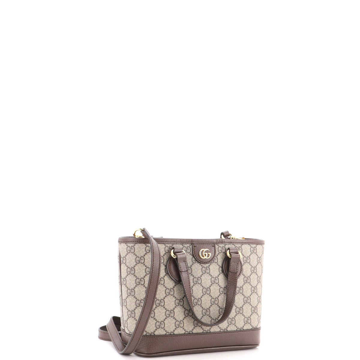 Ophidia Top Handle Shopping Tote GG Coated Canvas and Leather Mini