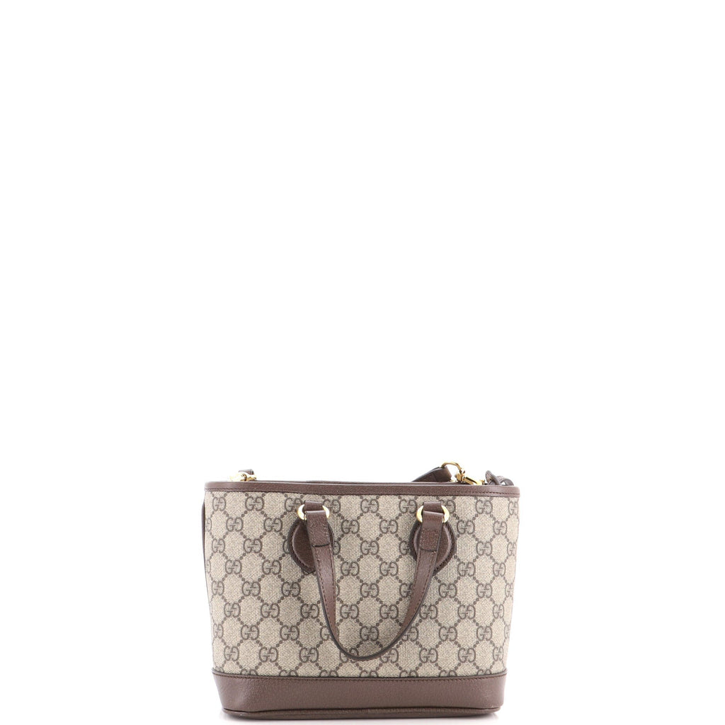 Ophidia Top Handle Shopping Tote GG Coated Canvas and Leather Mini