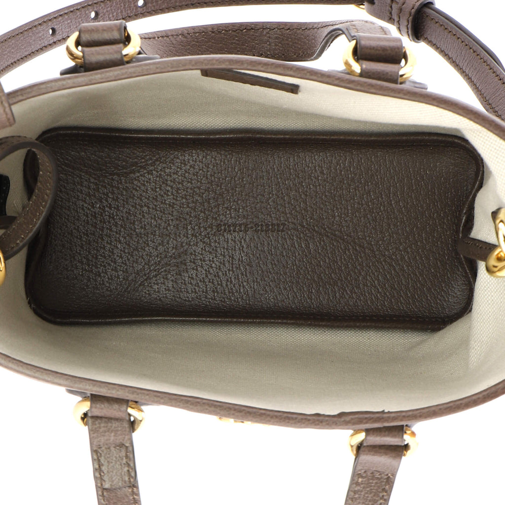 Ophidia Top Handle Shopping Tote GG Coated Canvas and Leather Mini