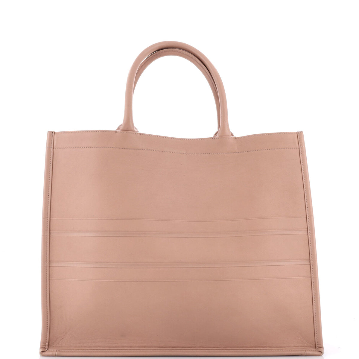 Book Tote Embossed Leather Large