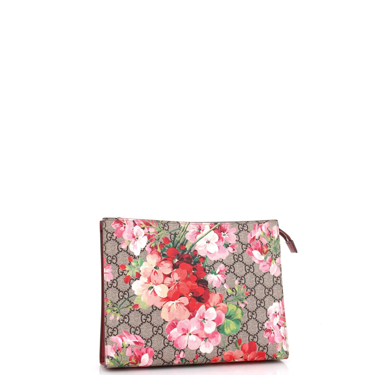 Toiletry Pouch Blooms Print GG Coated Canvas Large