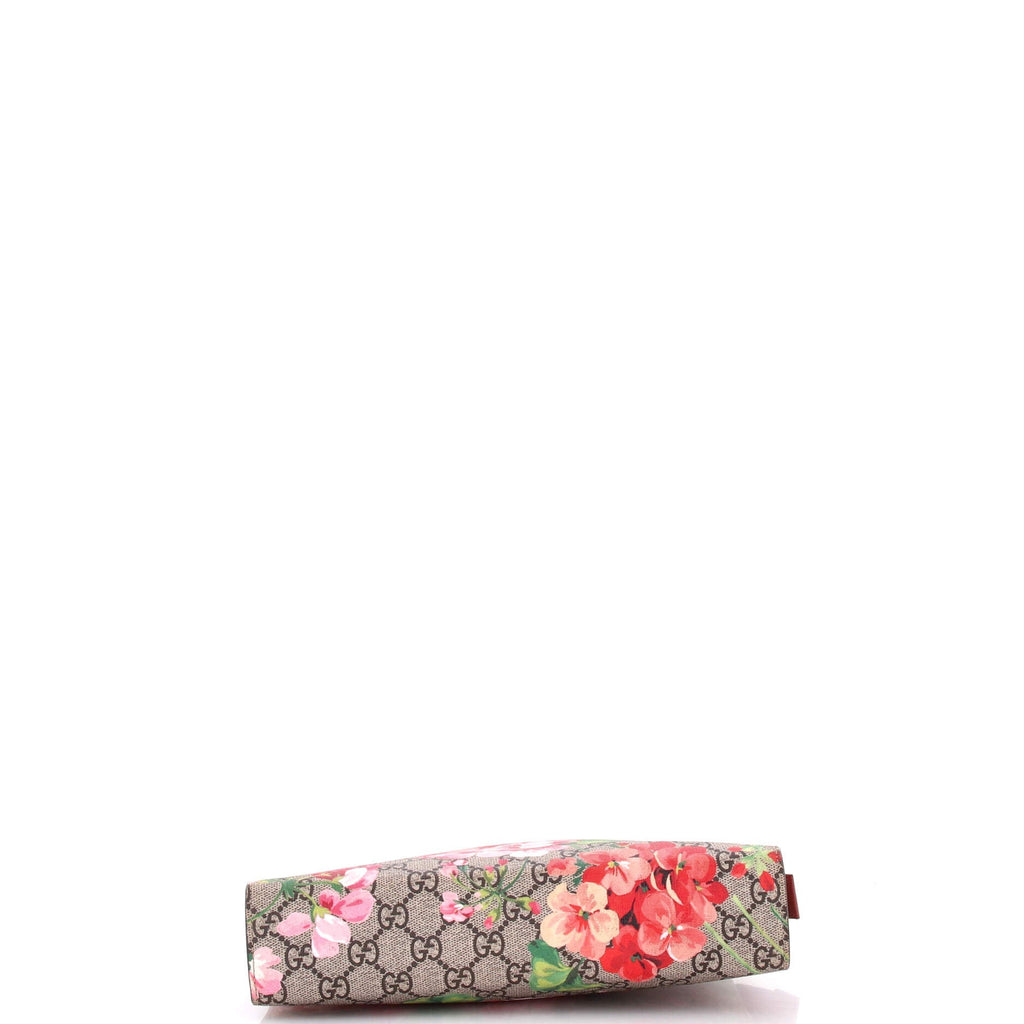 Toiletry Pouch Blooms Print GG Coated Canvas Large
