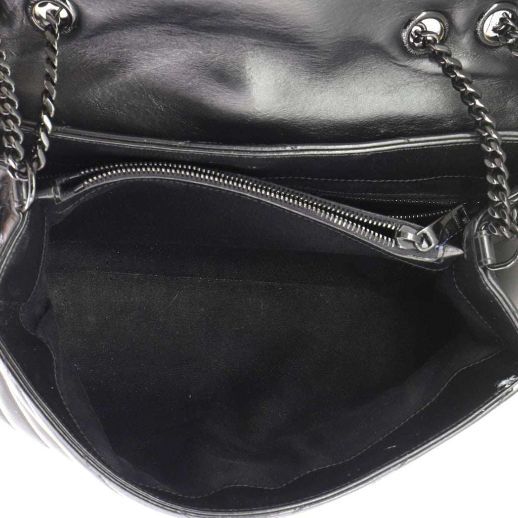 Loulou Shoulder Bag Matelasse Chevron Leather Medium