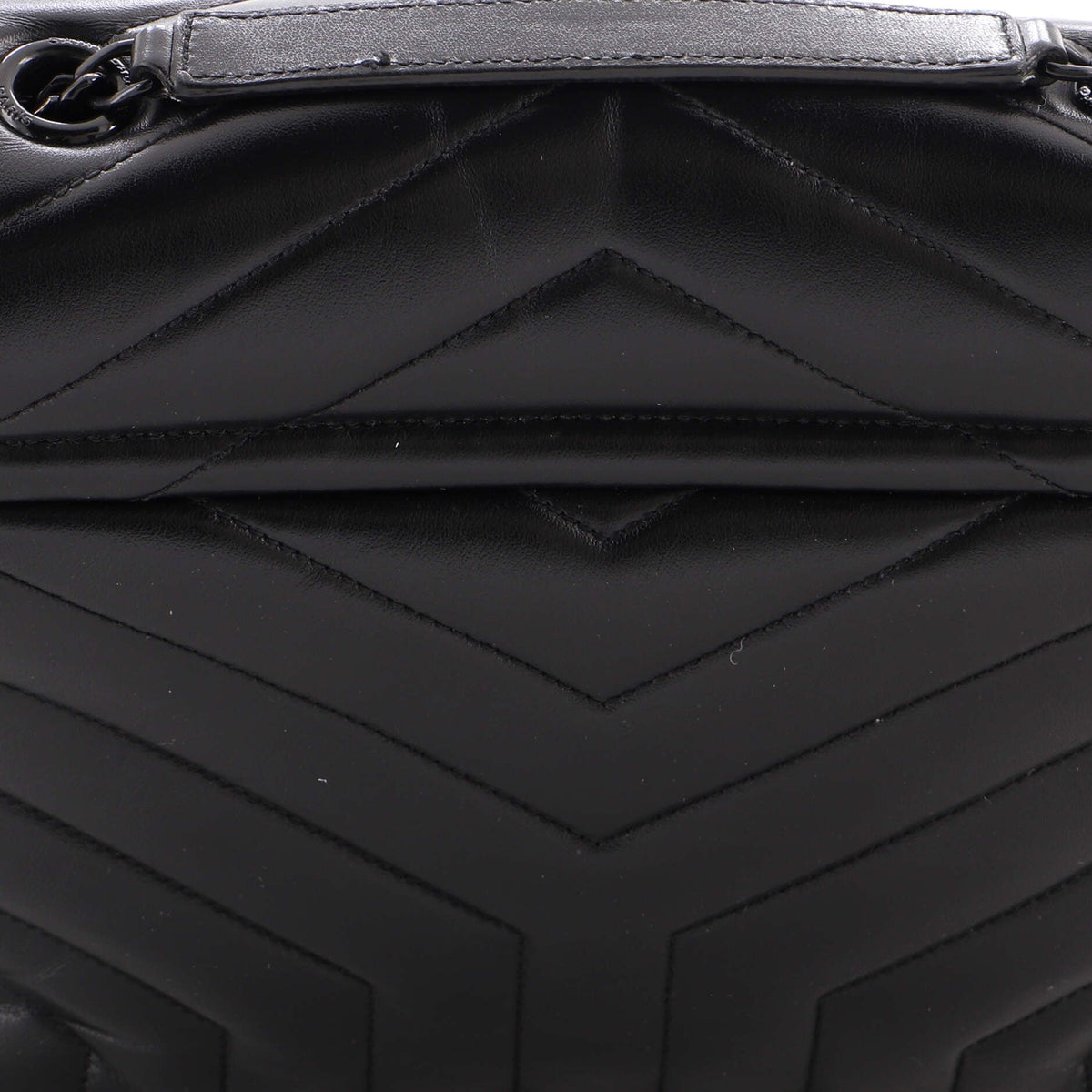 Loulou Shoulder Bag Matelasse Chevron Leather Medium