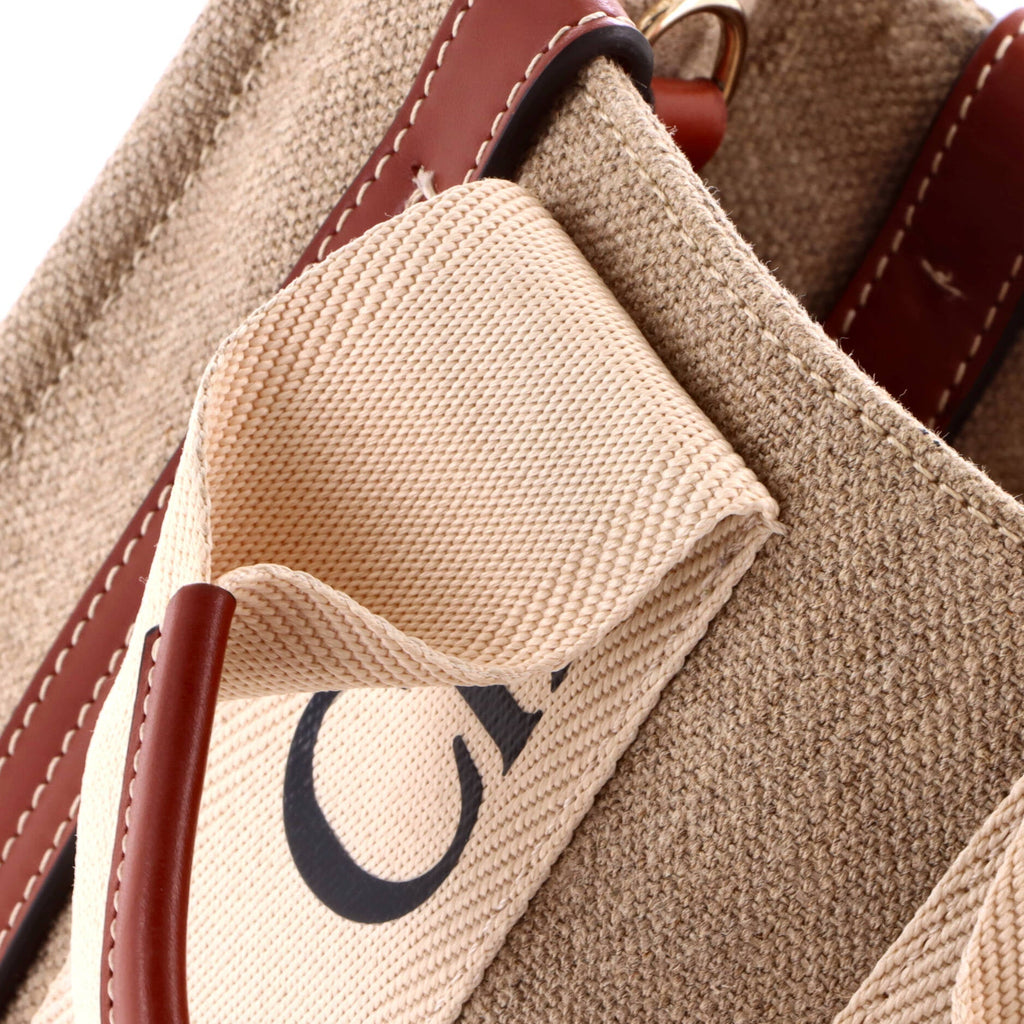 Woody Convertible Tote Canvas with Leather Small