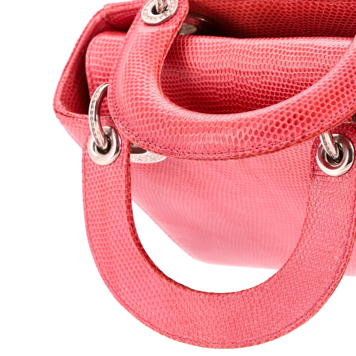 Lady Dior Bag Lizard with Crystal Charms Mini
