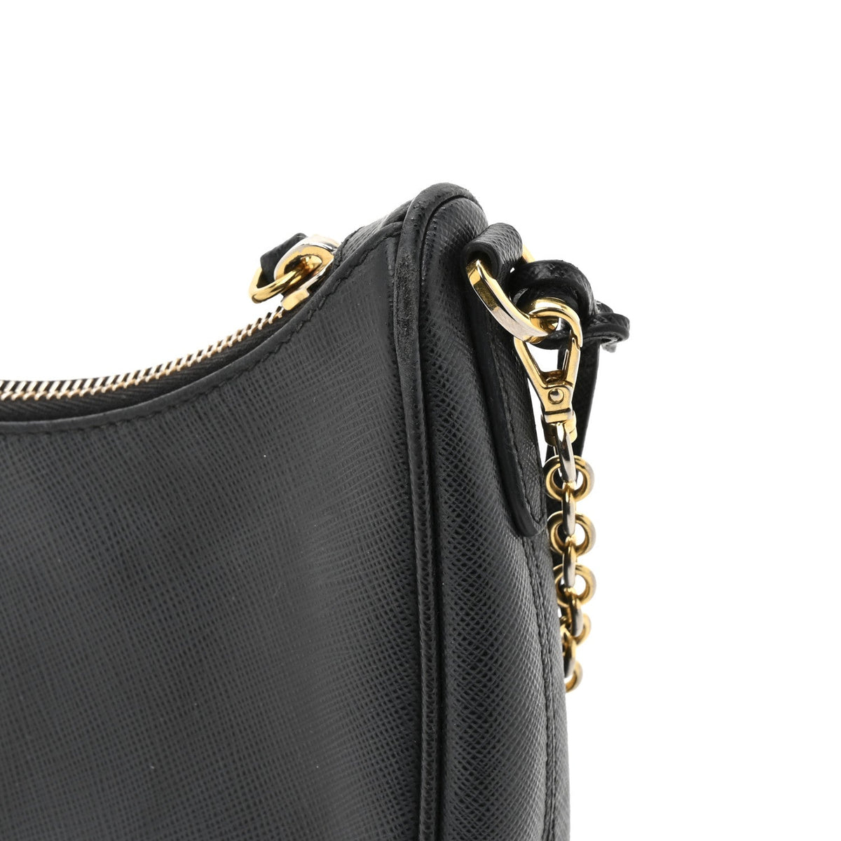 Saffiano Lux Re-Edition 2005 Shoulder Bag Black