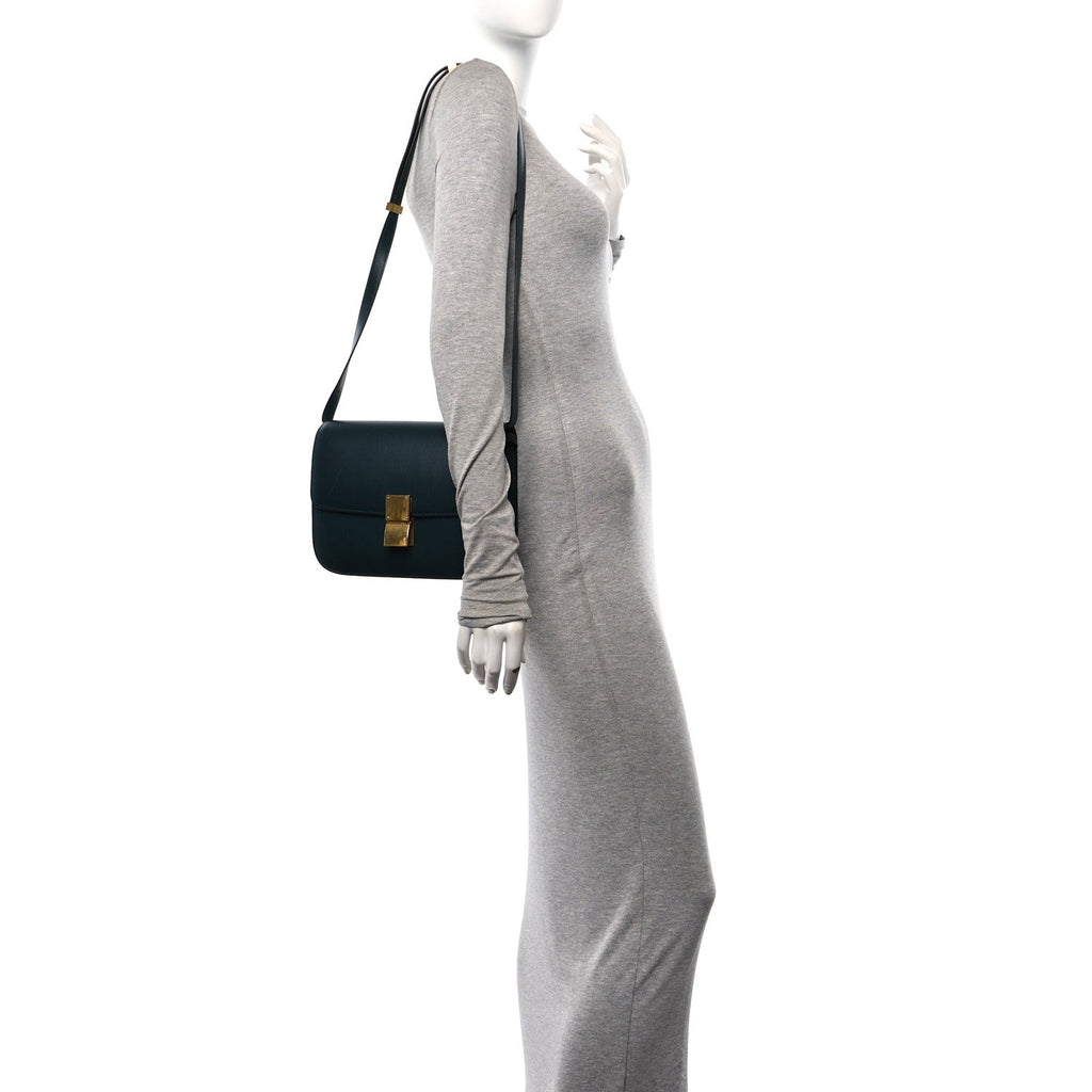Box Calfskin Medium Classic Box Flap Bag Amazone