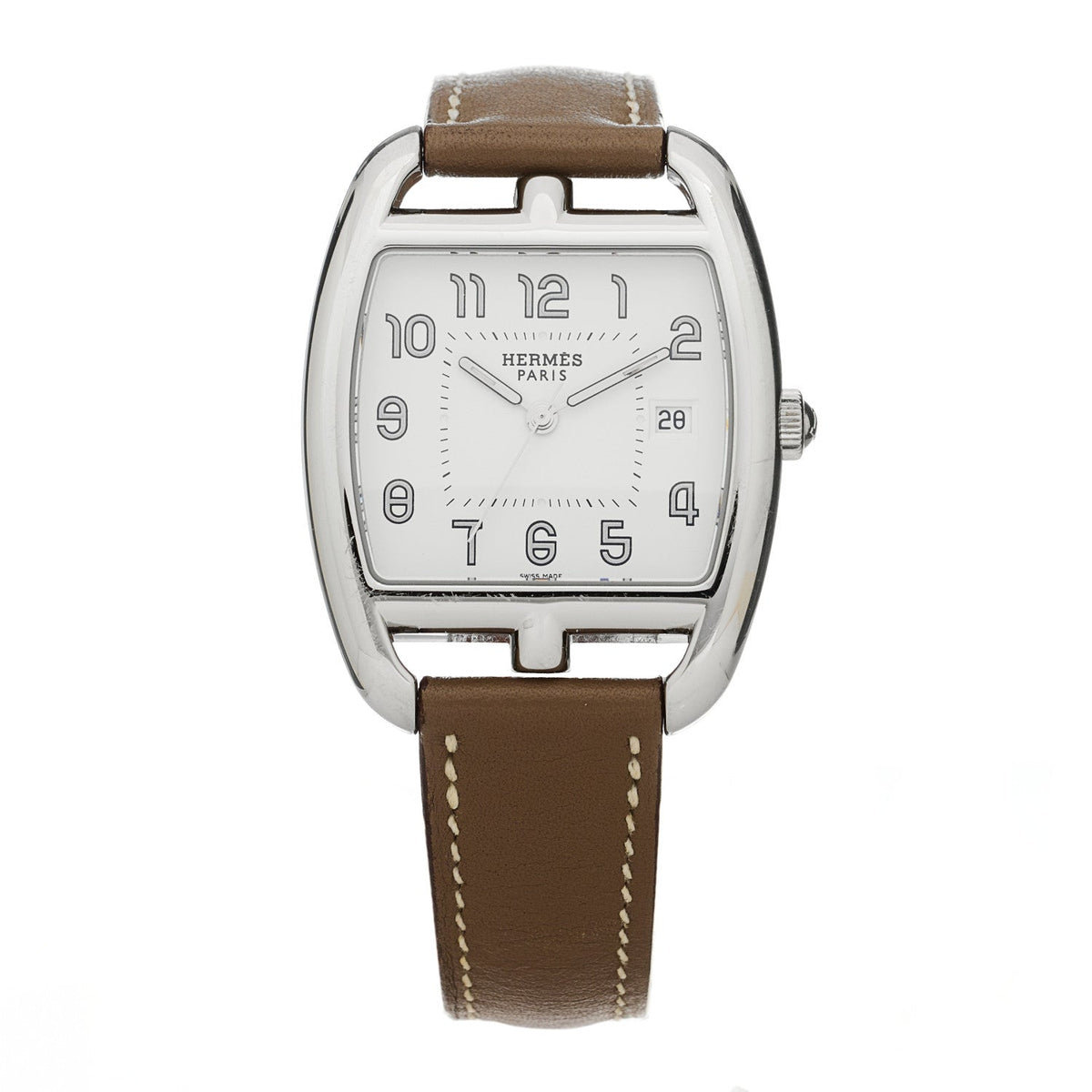 Stainless Steel Swift 33mm Cape Cod Tonneau Quartz Watch Etoupe