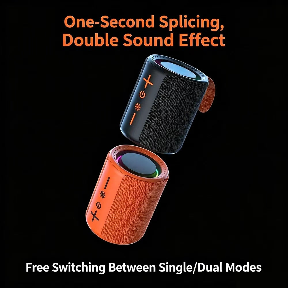 New 2-in-1 wireless Bluetooth speaker magnetic outdoor sound system with heavy bass and long battery life