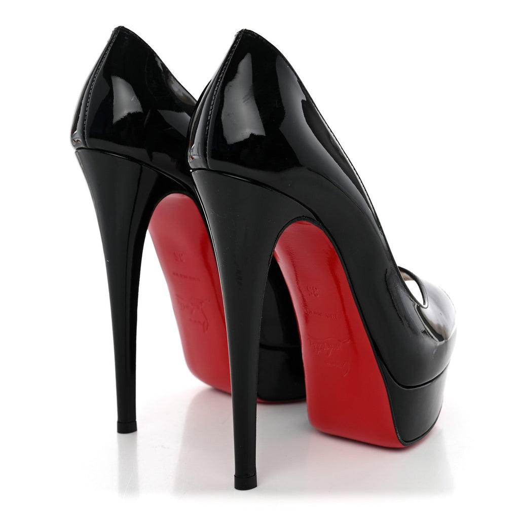Patent Lady Peep 150 Pumps 35 Black