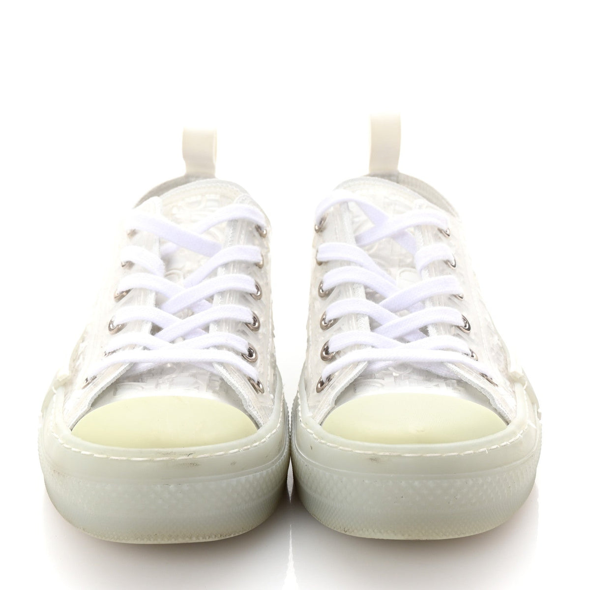PVC Oblique Embossed Womens B23 Low Top Sneakers 37 White