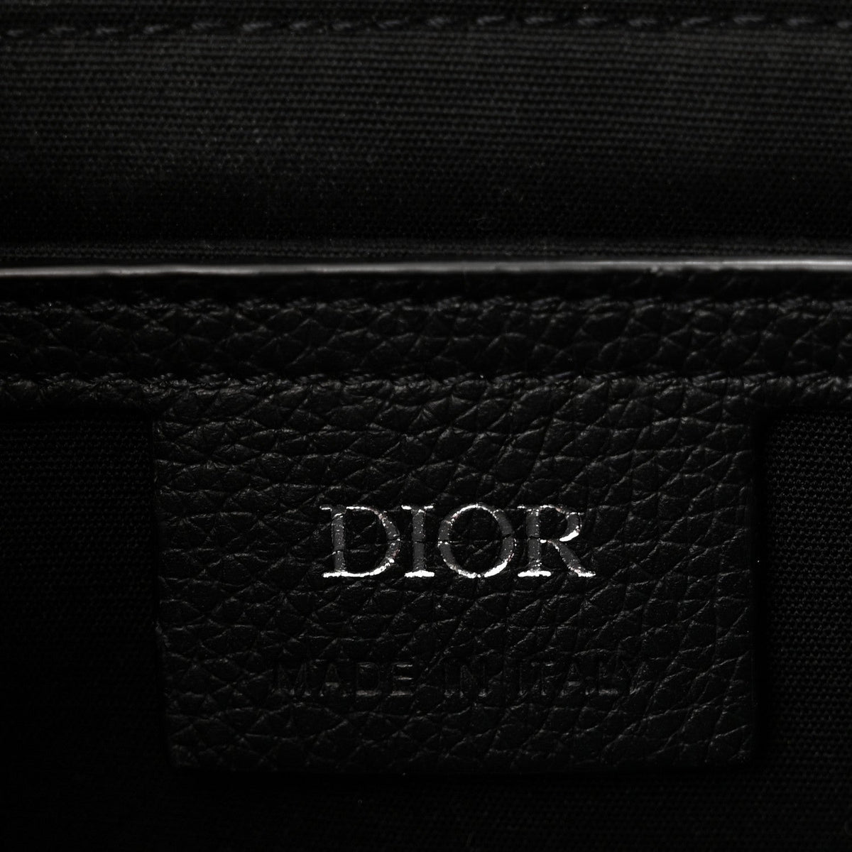 Oblique Jacquard Grained Calfskin Mini Saddle Messenger Bag With Flap Black
