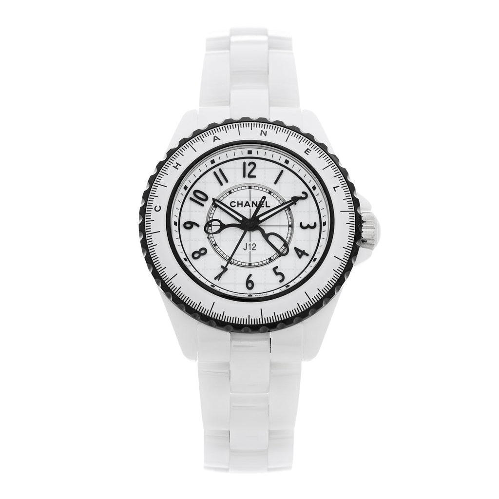 Stainless Steel Ceramic 33mm J12 Limited Edition Couture Quartz Watch White