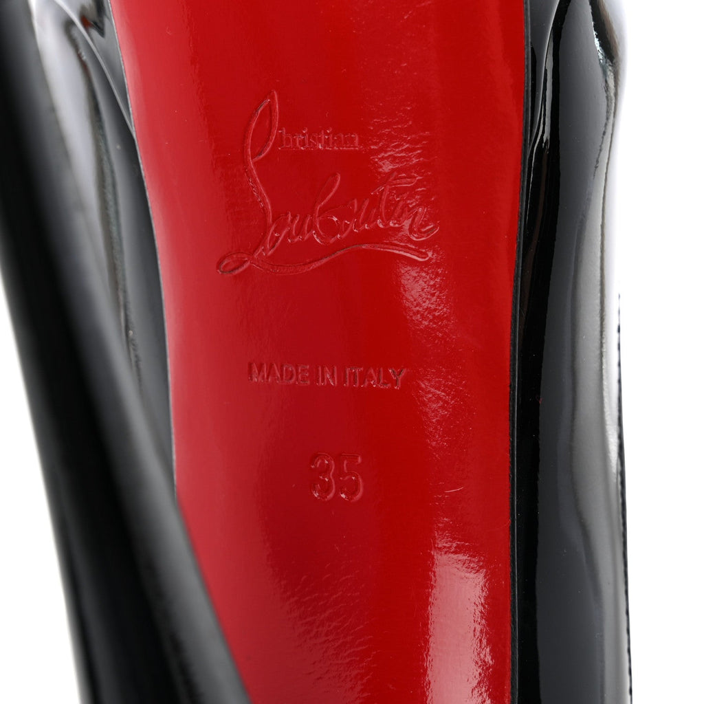 Patent Lady Peep 150 Pumps 35 Black