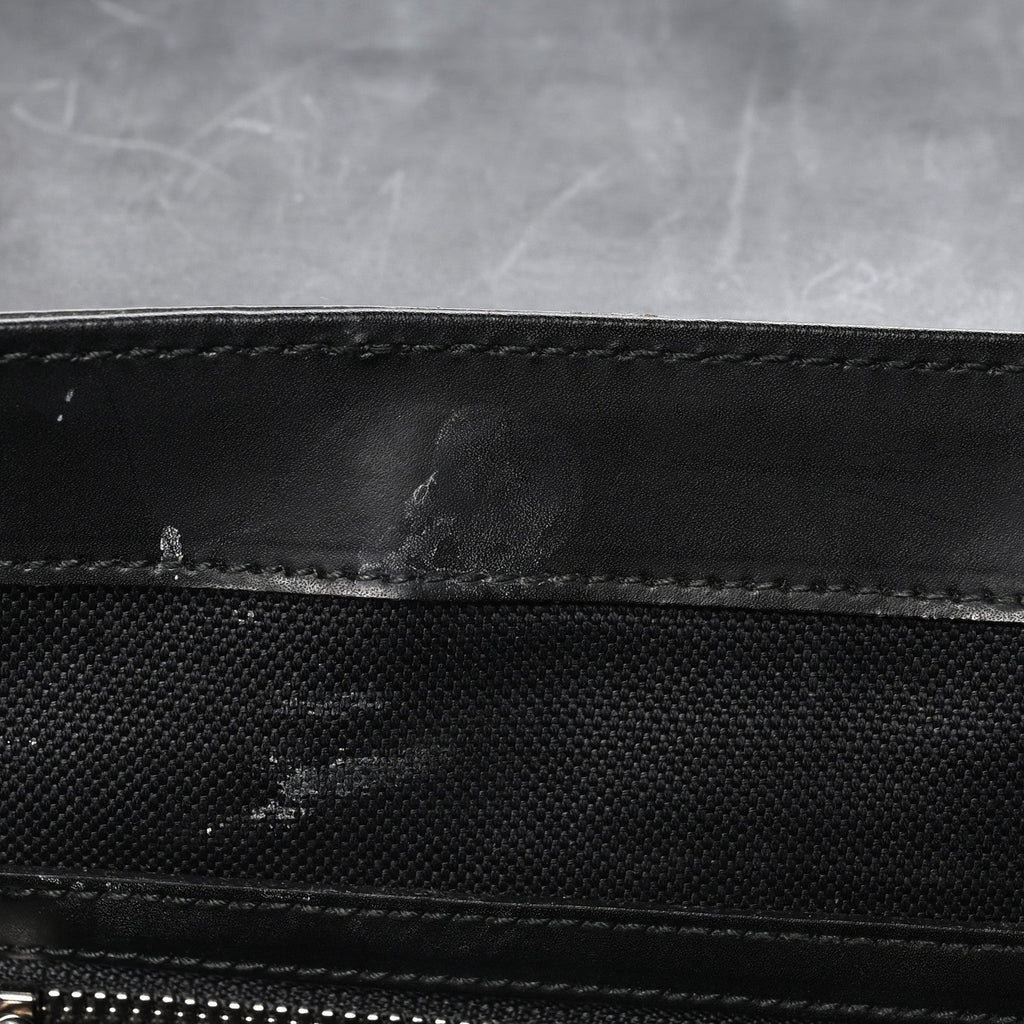 GG Supreme Monogram Web Flap Messenger Bag Black Grey