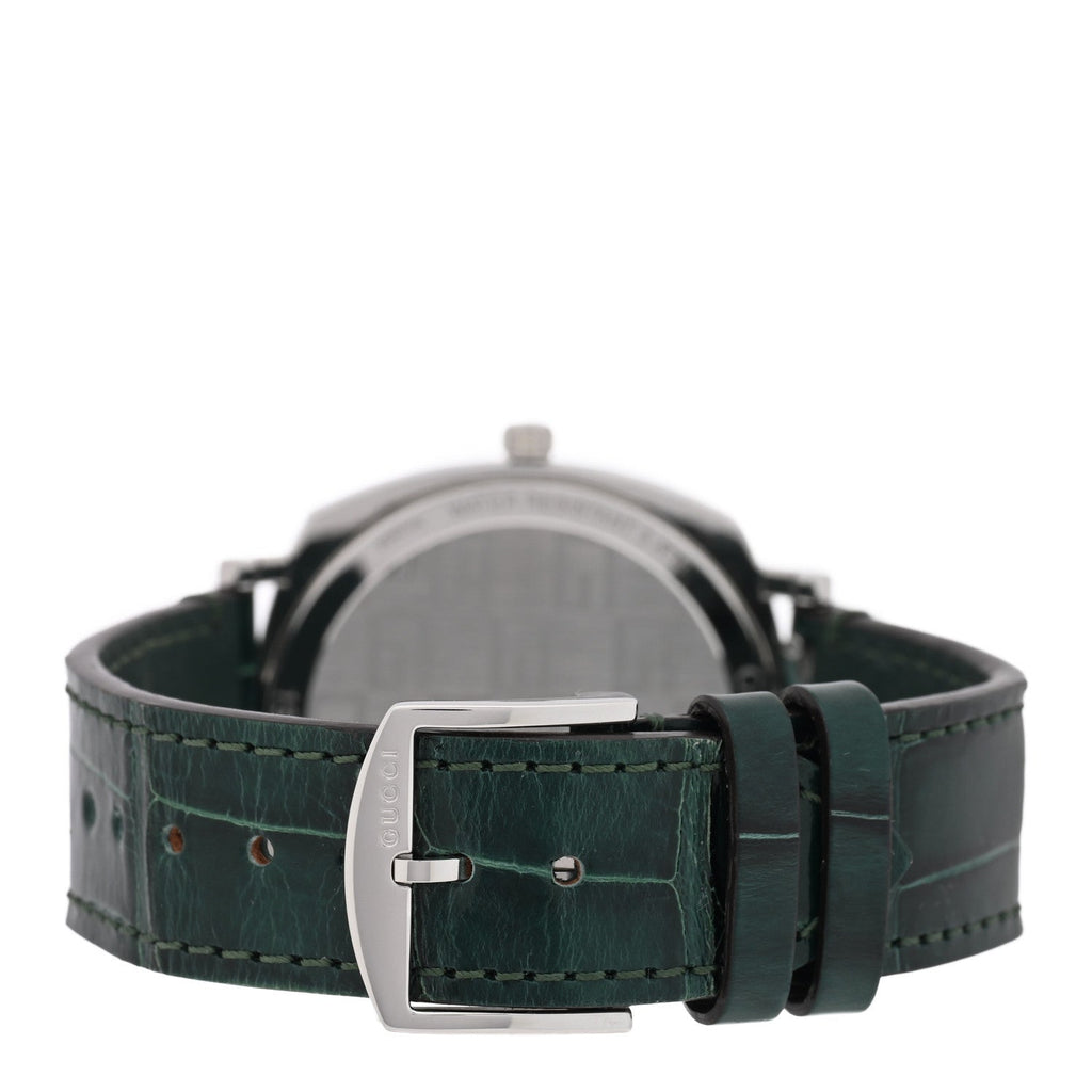 Stainless Steel Alligator 38mm Grip Quartz Watch Green