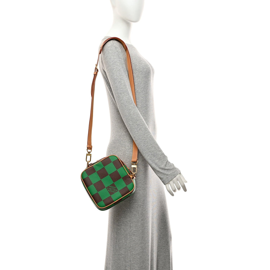 Damier Pop Chess Messenger Green