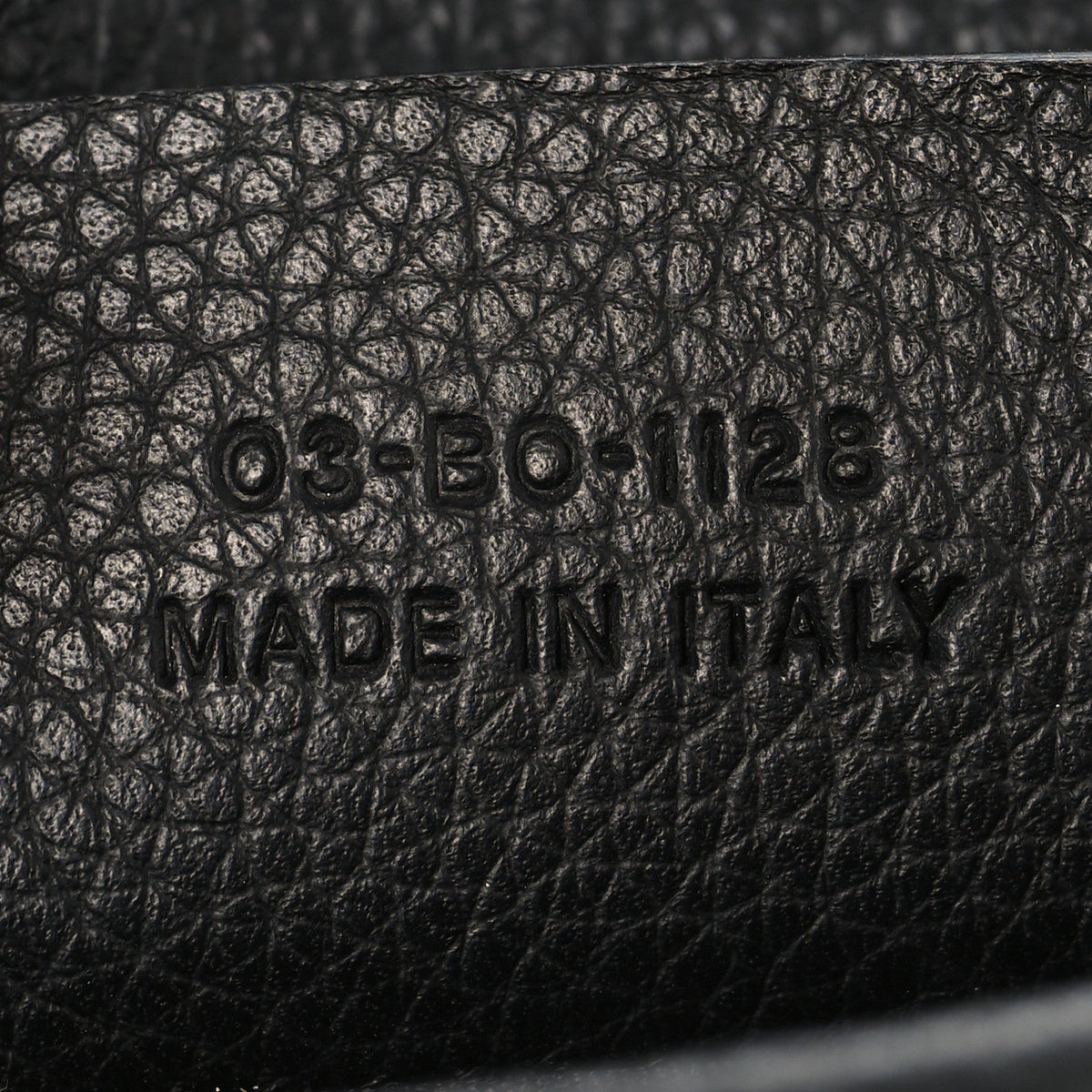 X KAWS Grained Calfskin Bee Saddle Pouch Black