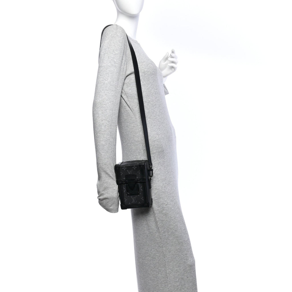 Monogram Eclipse Vertical Trunk Wearable Wallet Black