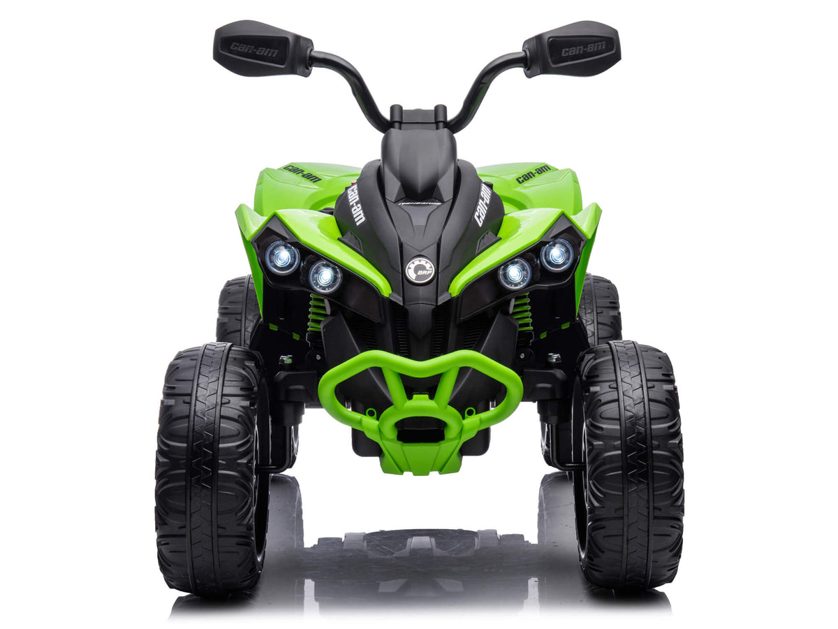 24V Can-Am Kids Renegade 4WD Ride-On Quad - Green