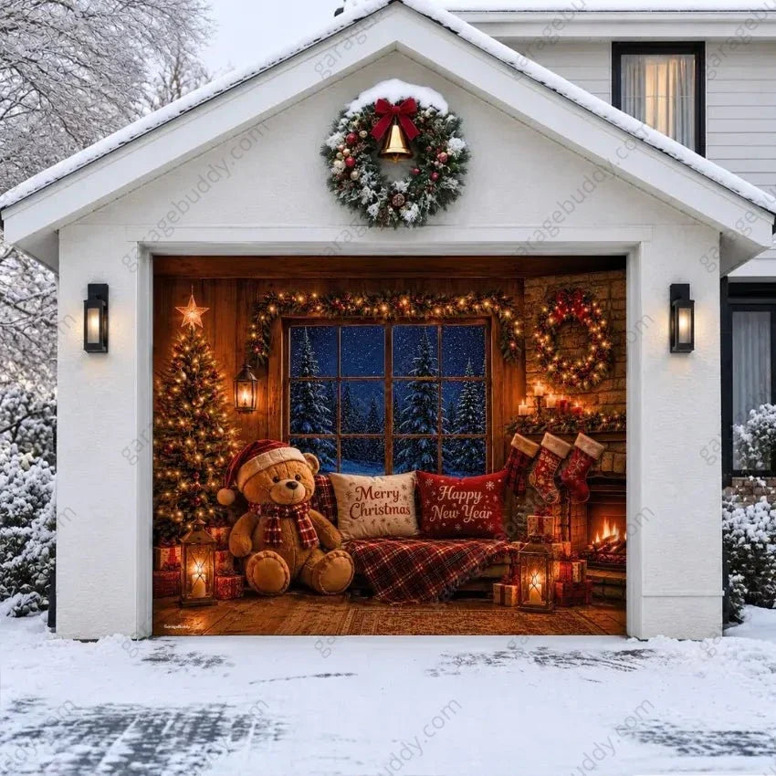 Cozy Christmas | Christmas Garage Door Cover