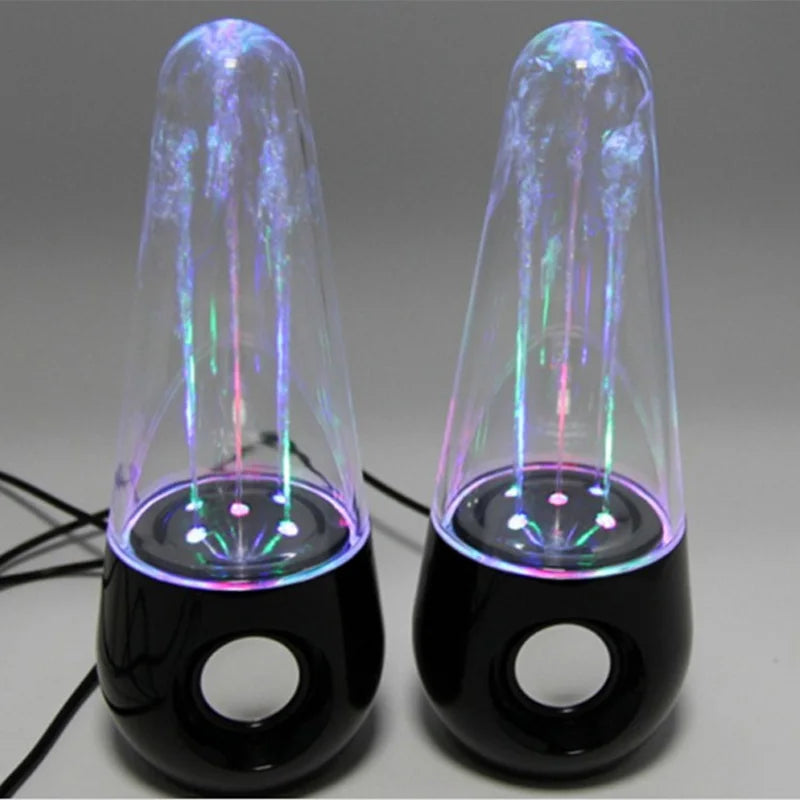 LED Light Water Dancing Speakers Fountain Speaker HIFI Stereo SoundBox 3D Surround Loudspeaker For PC Phone Tablet Game Player