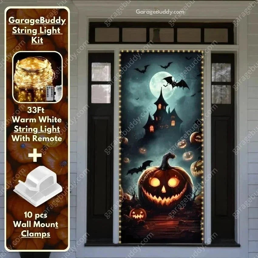 Haunted Castle | Halloween Front Door Cover