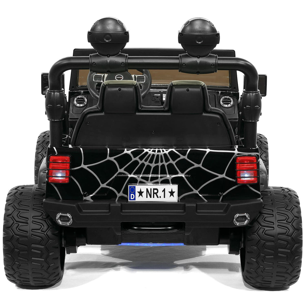 Trail Explorer 24V Kids Ride-On Car Truck with R/C Parental Remote | Spider Black