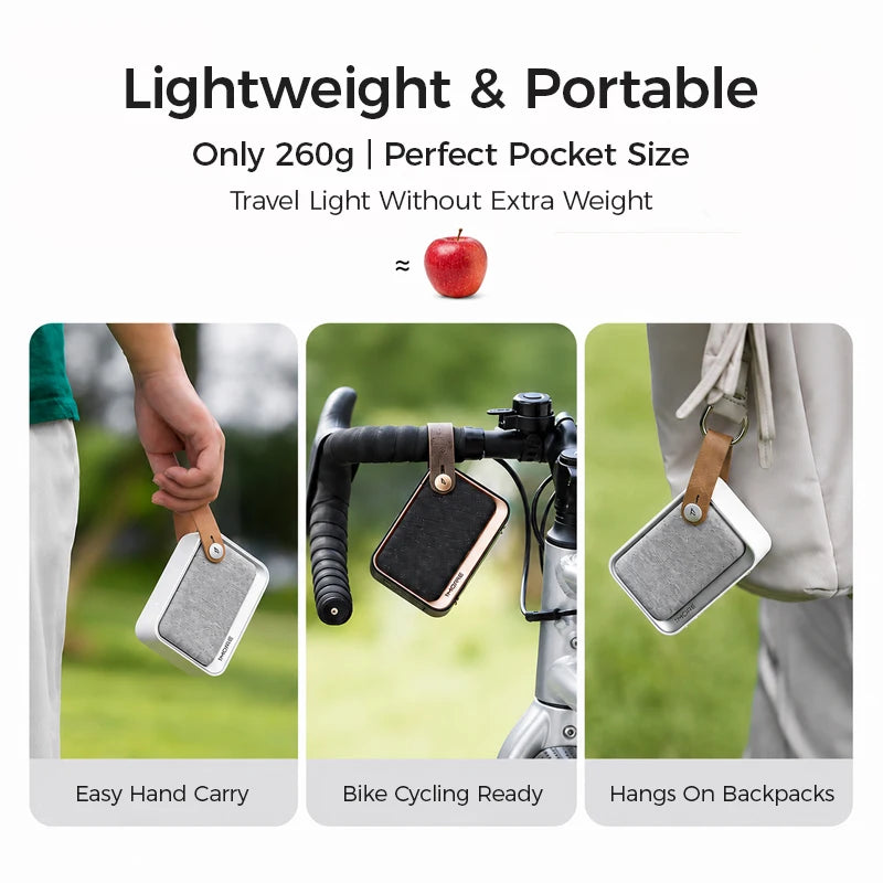 1MORE NANO Portable Bluetooth Speaker Deep Bass TWS Stereo Pairing RGB Light IP67 Outdoor Mini Sound Box 40H Playtime