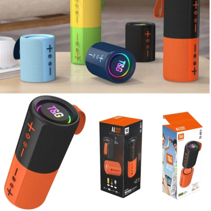 New 2-in-1 wireless Bluetooth speaker TWS magnetic outdoor sound system with heavy bass and long battery life
