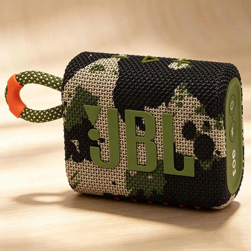Used JBL GO3 Pocket Bluetooth Speaker, IP67 Waterproof, Portable Deep Bass Mini Speaker For Beach Camping