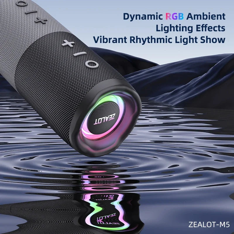 ZEALOT-M5 Magnetic Bluetooth Speaker 2-in-1 Power on Couplet Mini Speaker Macaron Color Dual Channel Speaker,Micro SD Card
