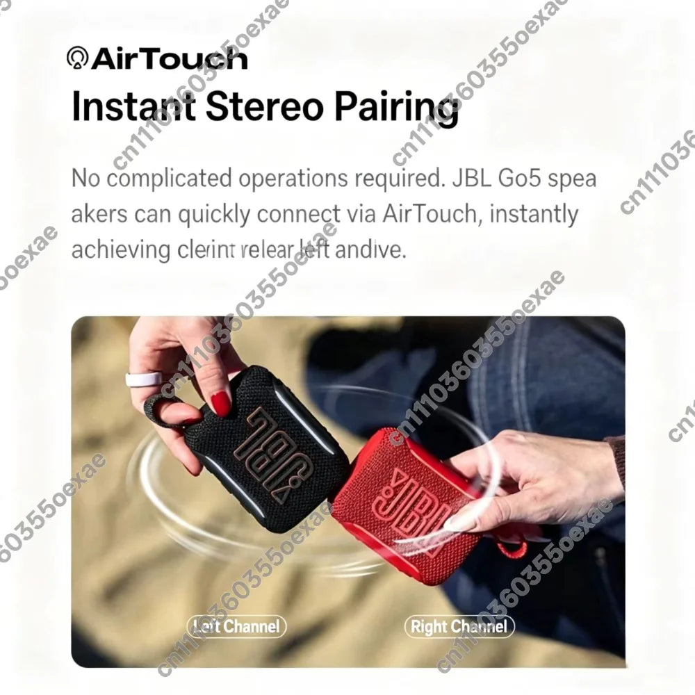 JBL GO5 Portable Bluetooth Speaker IP67 Waterproof Dustproof Mini Outdoor Wireless Stereo Speaker
