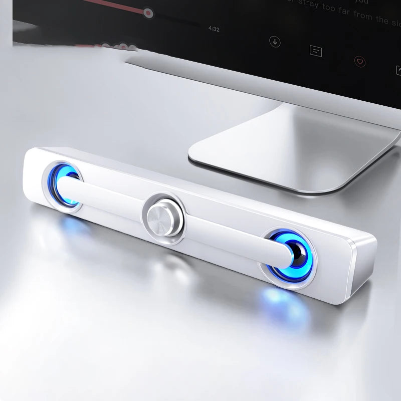 Subwoofer Soundbar Portable Caixa De Som USB Speaker Music Sound Box Bar Woofer Wired For Computer PC Laptop Bass Desktop Audio