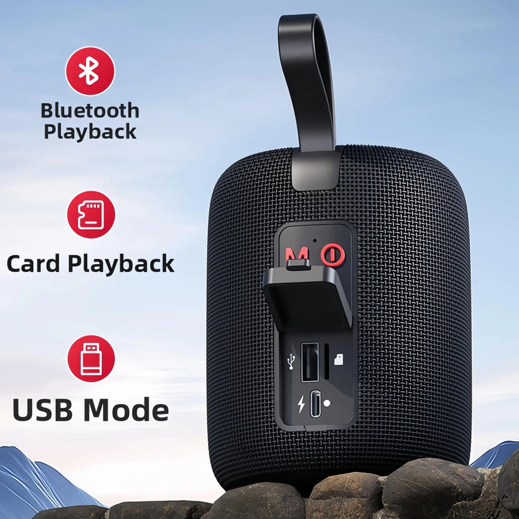 HiFi Bluetooth Speakers 40W Enhanced Bass Portable Outdoor Wireless Speaker Waterproof IPX5 Shower Bluetooth 5.3 with RGB Light