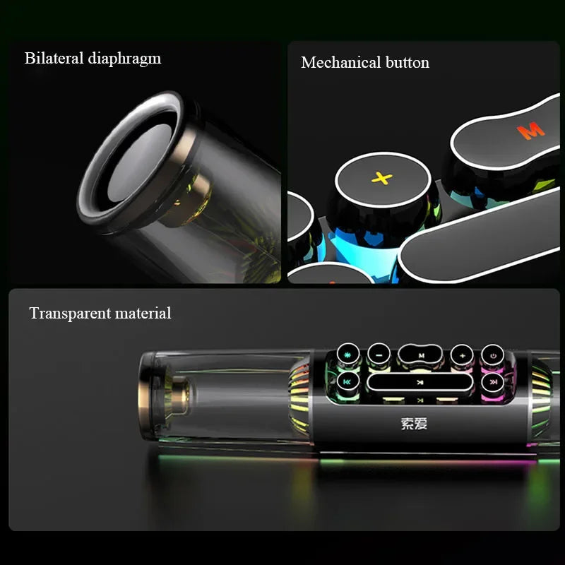 SOAIY SH19S computer Bluetooth speaker RGB color light overweight subwoofer high-volume sound system caixa de som Bluetooth